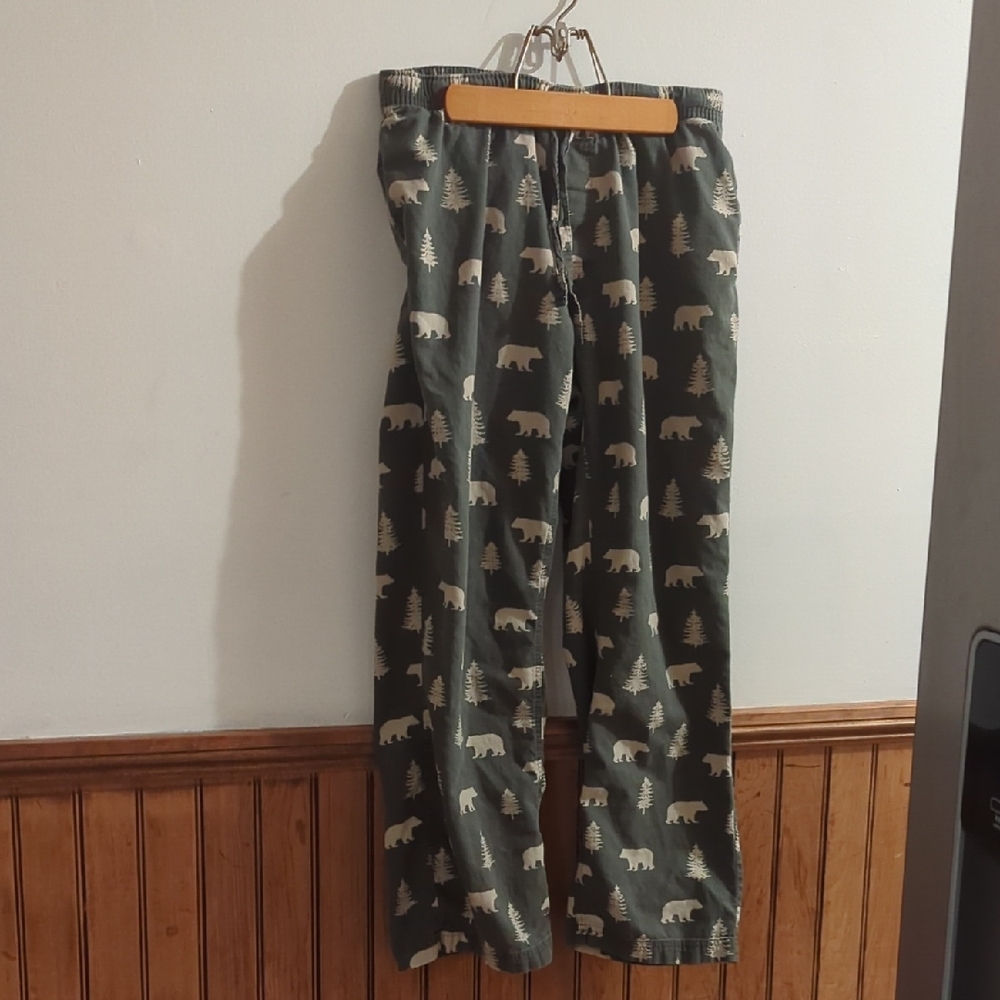 Eddie Bauer Men's  Bear and Tree Pattern Pajama Pants Size Medium
